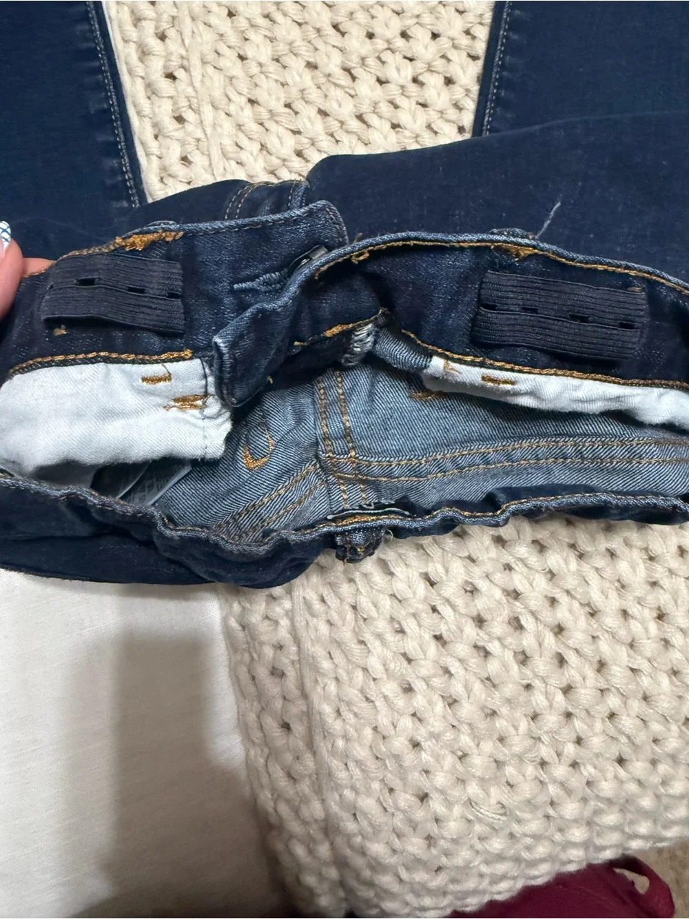 GAP Navy Straight Leg Jeans